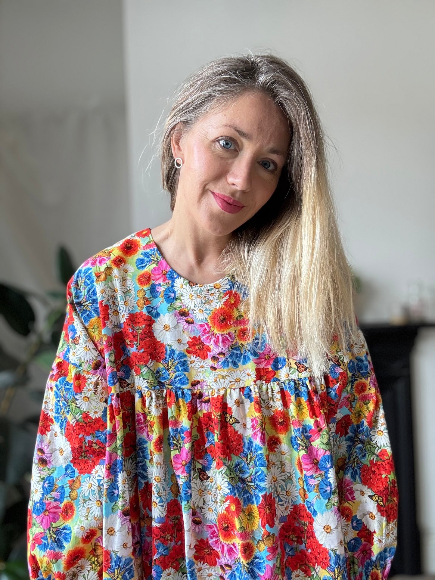 The Summer Dress. In a bright and colourful floral print. Sizes 6-20.