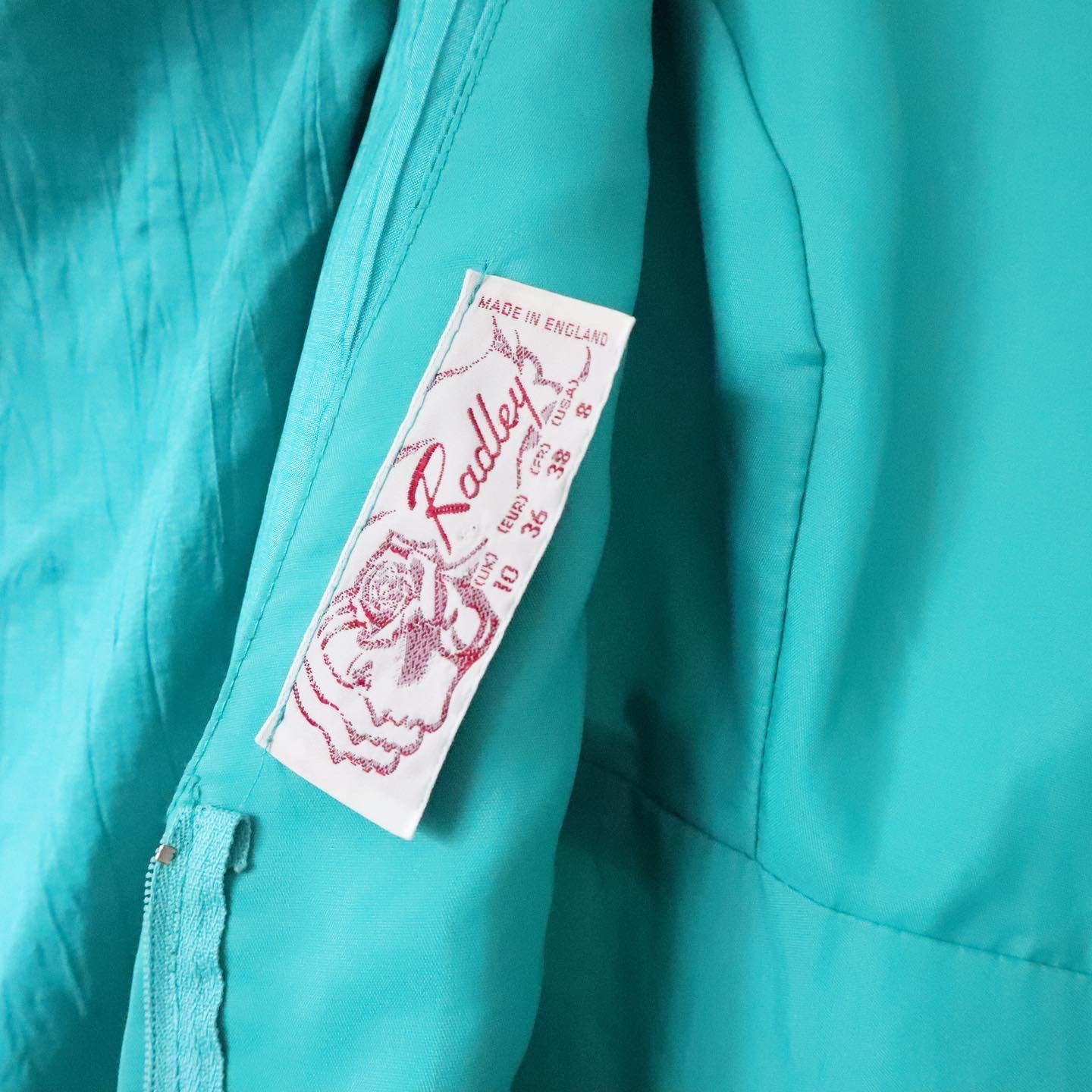 Vintage 1970s Chiffon Turquoise Maxi Dress. Empire Bust. Summer Dress. Size 8.