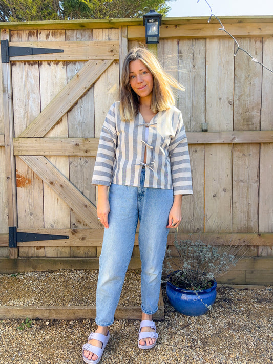 The Eden blouse in nautical stripe size 10-12