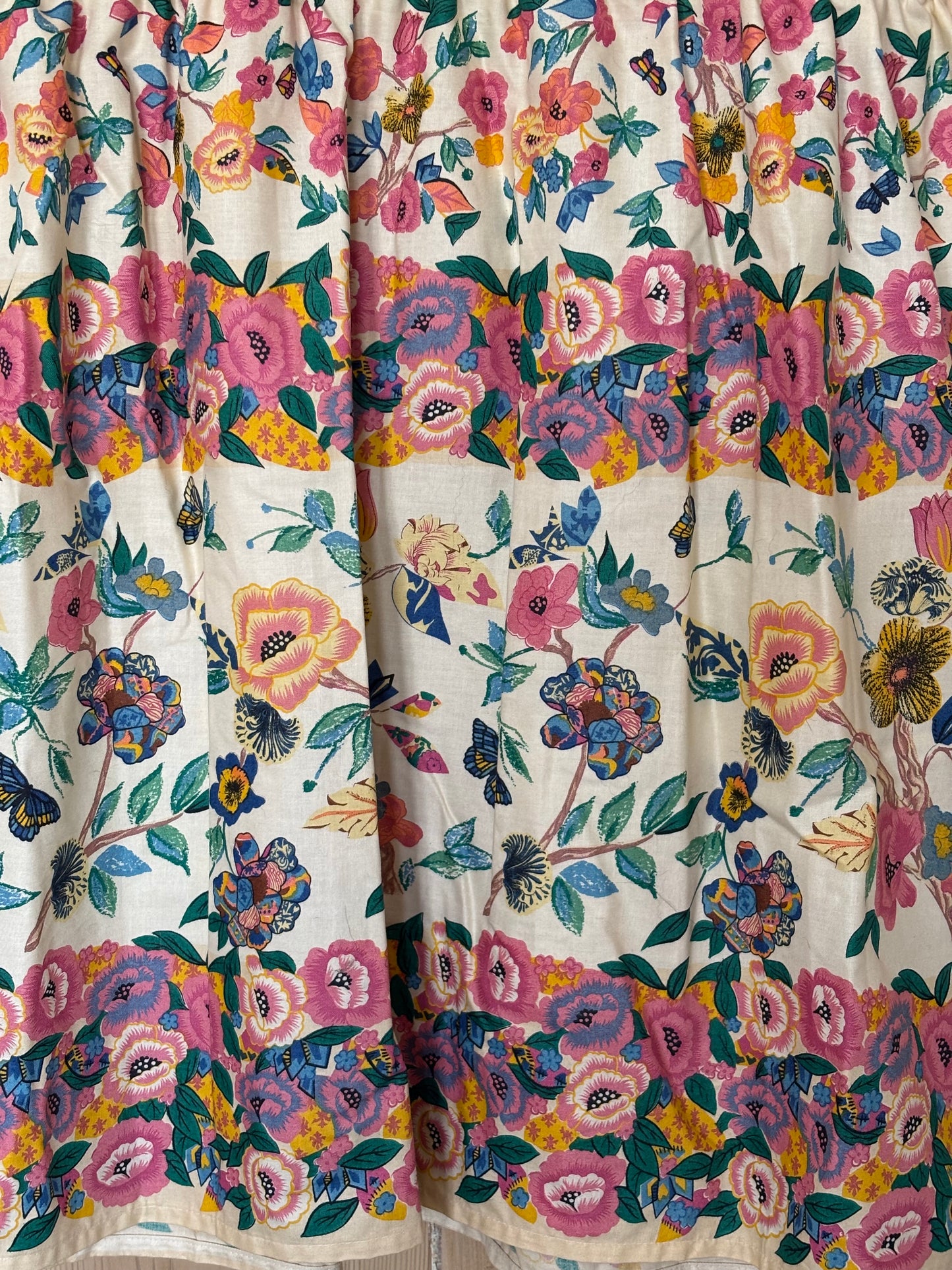 Bird floral cotton dress size small