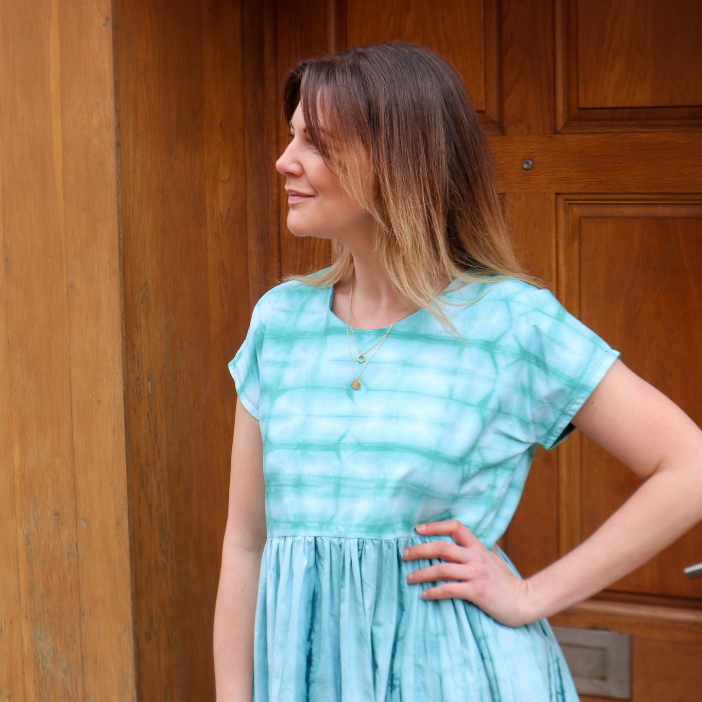 The Willow Dress In Sea Green Size Small (8-12)