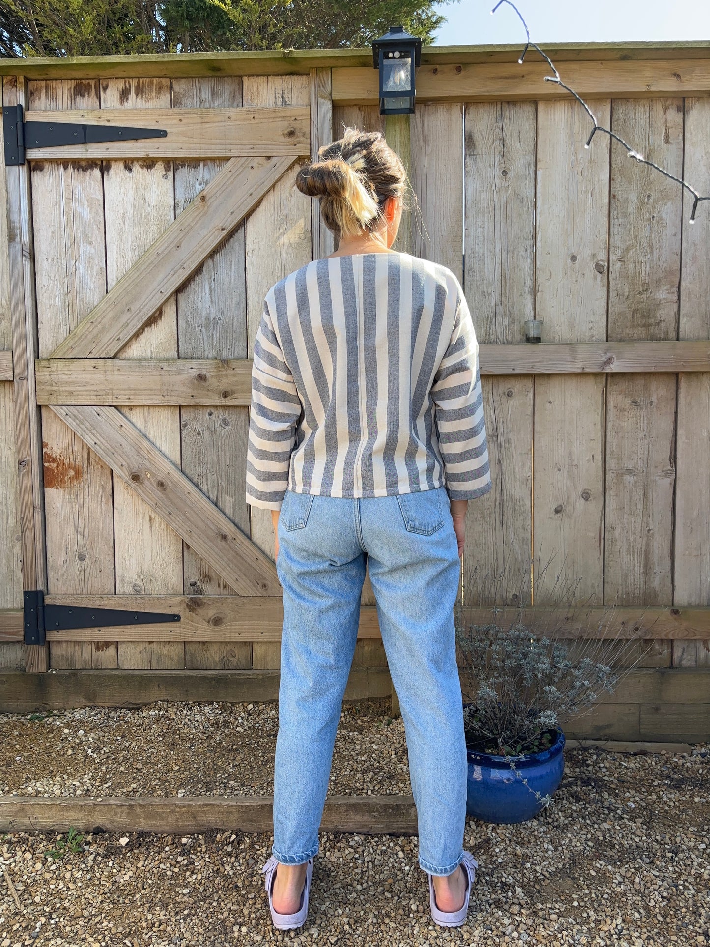 The Eden blouse in nautical stripe size 10-12
