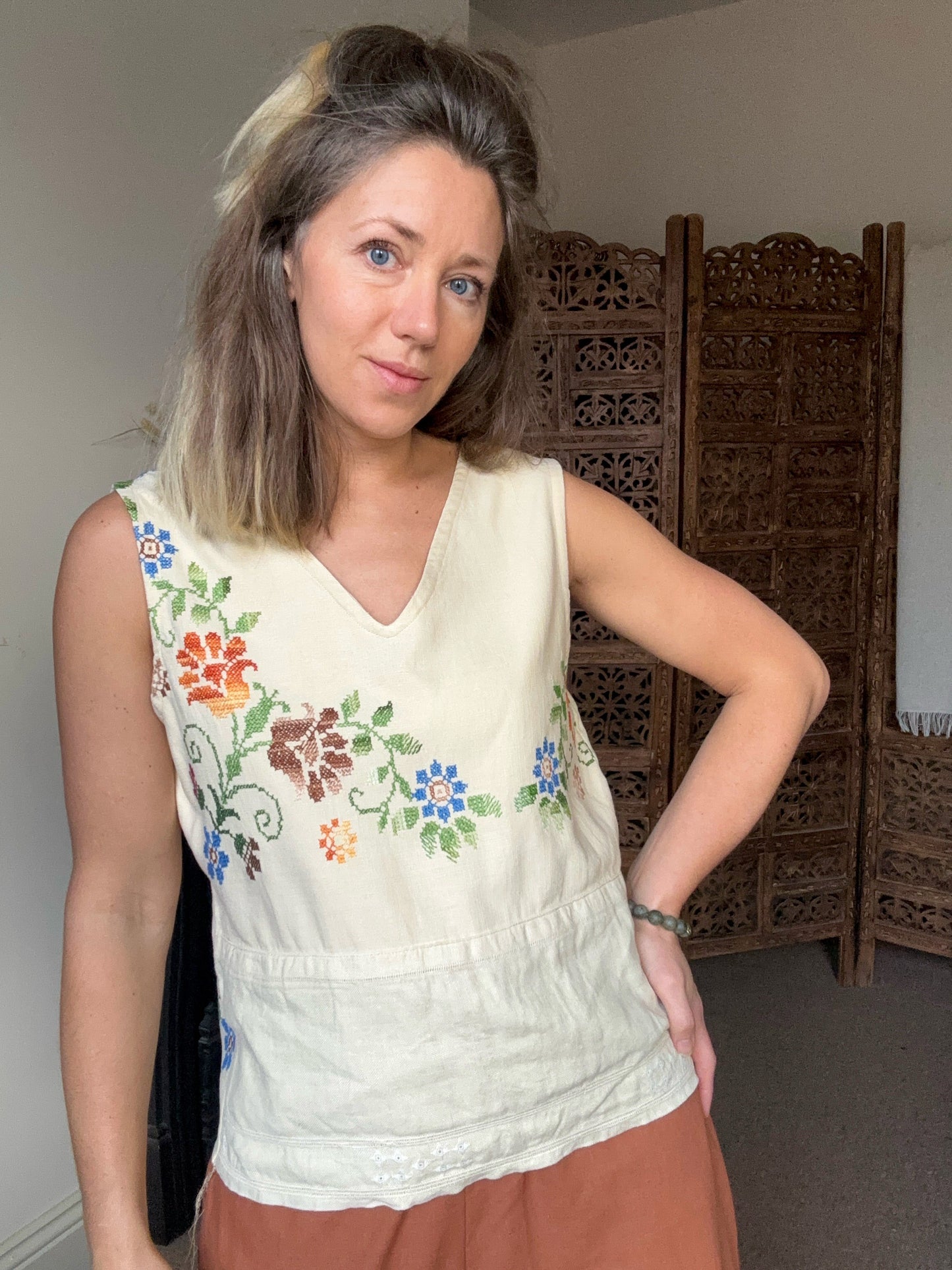 Tablecloth tunic top size 12