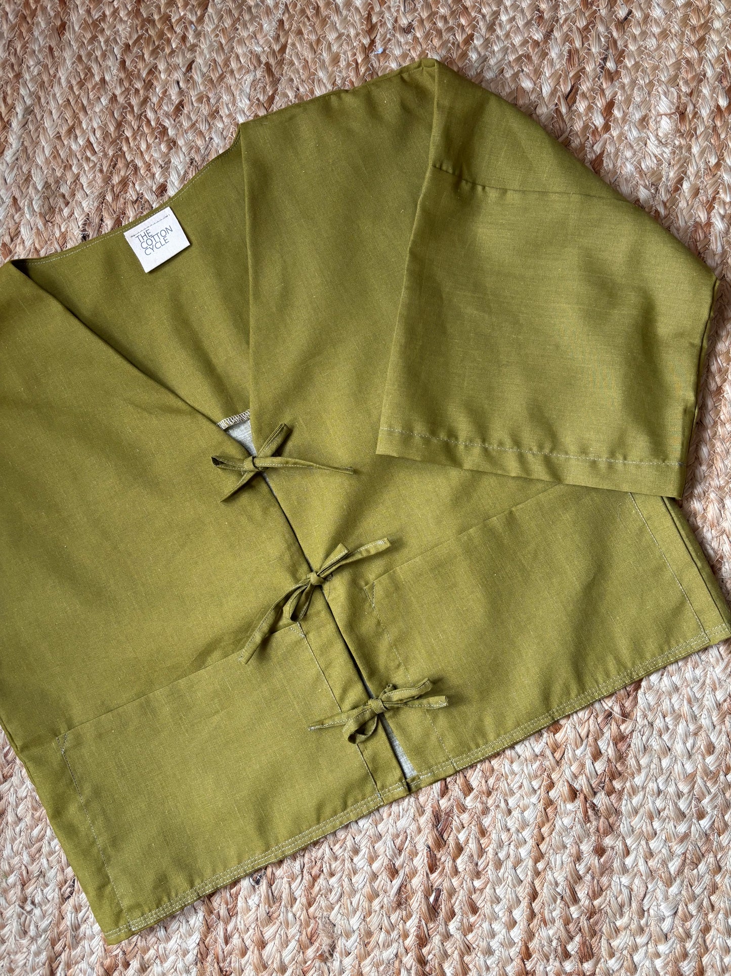 The Eden Blouse in Olive Size 12/14/16