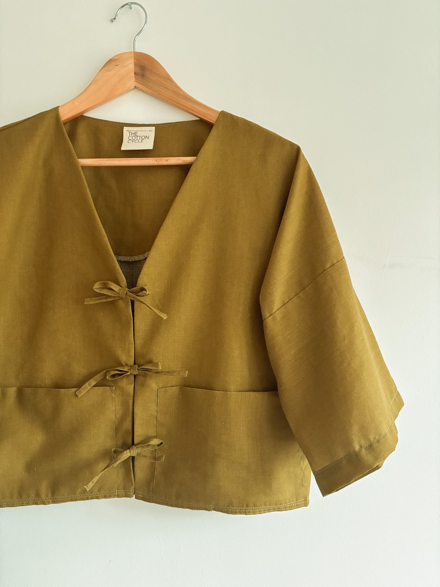 The Eden Blouse in Olive Size 12/14/16