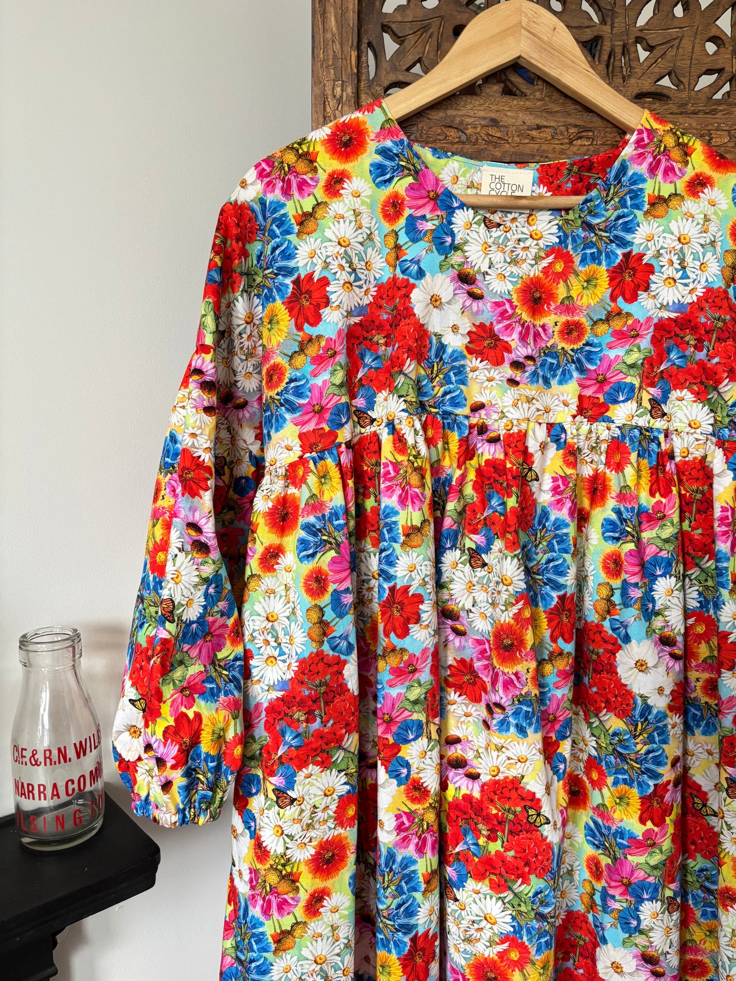 The Summer Dress. In a bright and colourful floral print. Sizes 6-20.