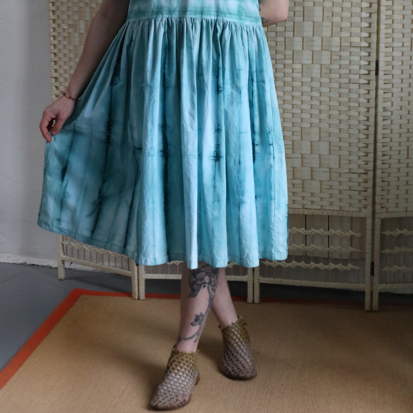 The Willow Dress In Sea Green Size Small (8-12)